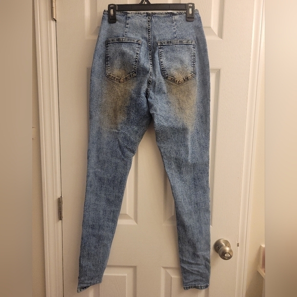 NWT Fashion Nova Biker Moto "Back At It" Skinny Stretch - Size 5 - So Cute! - Picture 5 of 6